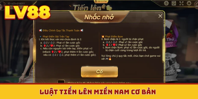 Luật tiến lên miền Nam cơ bản