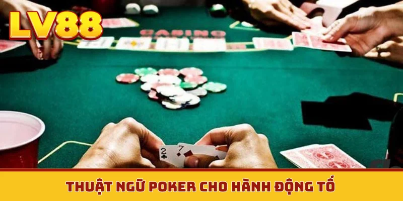 Thuật ngữ poker cho hành động tố